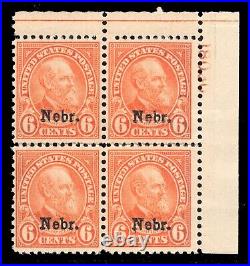 Momen Us Stamps #675 Plate Block Mint Og Nh Lot #82312