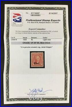 Momen Us Stamps #678 Mint Og Nh Pse Graded Cert Vf/xf-85 Lot #89771