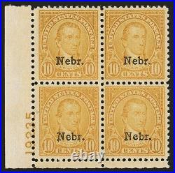 Momen Us Stamps #679 Plate Block Of 4 Mint Og Nh Vf Pse Cert Lot #91821