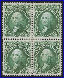 Momen Us Stamps #68 Intact Block Of 4 Unused No Gum Lot #94775-29