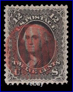 Momen Us Stamps #69 Red Grid Cancel Used Pse Cert Lot #86994