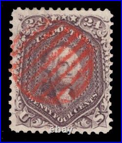 Momen Us Stamps #70 Red Grid Cancel Used Pse Cert Lot #91729 Momen Us Stamps #70 Red Grid Cancel Used Pse Cert Lot #91729
