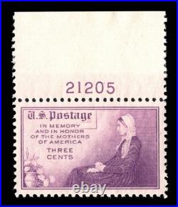 Momen Us Stamps #738 Plate Single Mint Og Nh Pse Graded Cert Gem-100 Lot #95494