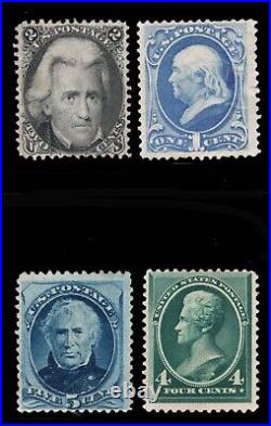 Momen Us Stamps #73,156,185,211 Unused $475 Lot #90433