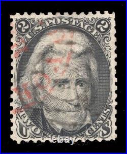 Momen Us Stamps #73 Red Cds Black Jack Used Vf/xf Lot #83506