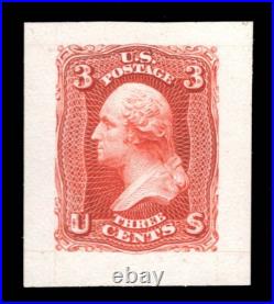 Momen Us Stamps #74tc2 Scarlet Trial Color Proof Vf Lot #94582