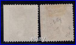Momen Us Stamps #76-77 Straddle Margins Used Lot #85116