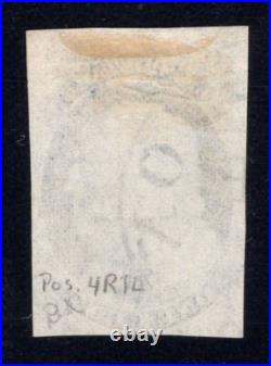 Momen Us Stamps #7 Pos 4r1l Double Transfer Used Pf Cert Lot #94081
