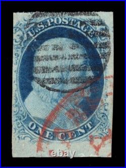 Momen Us Stamps #8a Imperf Pos 99r1e Used Vf Lot #95153