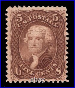 Momen Us Stamps #95 F Grill Mint Og Nh Pf Cert Lot #94091