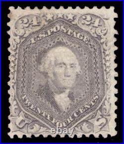 Momen Us Stamps #99 Grilled Mint Og H Crowe Cert Lot #96052