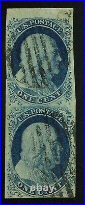 Momen Us Stamps #9 Pair Imperf Used Vf Lot #73802