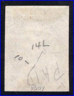 Momen Us Stamps #9 Pos. 14l1l Imperf Used Ex. Neinken Lot #89934