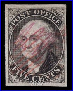Momen Us Stamps #9x1 Pos 18 Provisional Imperf Used Xf-sup Lot #82672