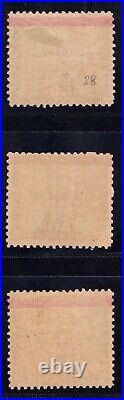 Momen Us Stamps Canal Zone #18-20 Mint Og H Lot #84210