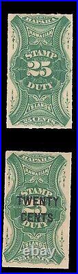 Momen Us Stamps Hawaii #r1, R7 Mint Og Nh Lot #78753