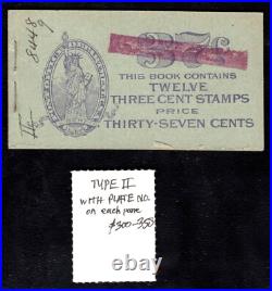 Momen Us Stamps #bk63 Complete Unexploded Booklet Mint Og Nh Lot #92750