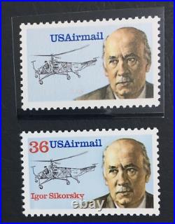 Momen Us Stamps #c119 Var. Red Omitted Mint Og Nh Lot #70804