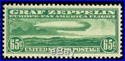 Momen Us Stamps #c13 Graf Zeppelin Mint Og Nh Pse Graded Cert Vf/xf-85