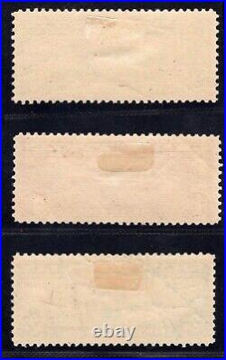 Momen Us Stamps #c13-c15 Graf Zeppelin Set Mint Og H Lot #92041