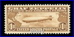 Momen Us Stamps #c14 Graf Zeppelin Mint Og Nh Vf/xf Pf Cert
