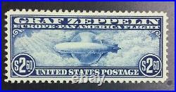 Momen Us Stamps #c15 Graf Zeppelin Mint Og Lh Xf Lot #74406