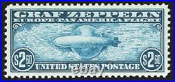 Momen Us Stamps #c15 Graf Zeppelin Mint Og Nh 2 Pse Graded Certs Sup-98