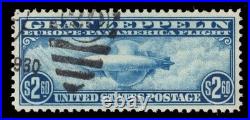 Momen Us Stamps #c15 Graf Zeppelin Used Pse Graded Cert Xf-sup 95 Lot #98488