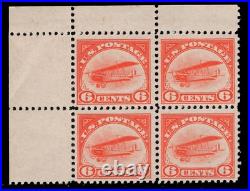 Momen Us Stamps #c1 Airmail Corner Block Mint Og Nh Lot #84527