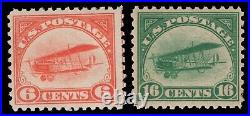 Momen Us Stamps #c1-c2 Airmail Mint Og Nh Lot #85200