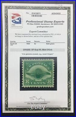 Momen Us Stamps #c4 Mint Og Nh Pse Graded Cert Xf-sup 95 Lot #77313
