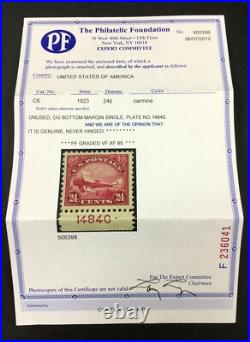 Momen Us Stamps #c6 Mint Og Nh Pf Graded Cert Vf/xf-85 Lot #81897