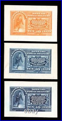 Momen Us Stamps #e1p2-e3p2 Proof On India Xf Lot #96099