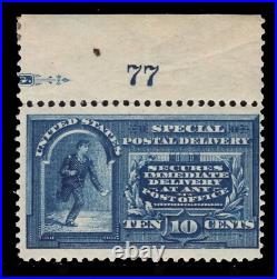 Momen Us Stamps #e4 Plate Single No Wmk Special Delivery Mint Og H Lot #86476