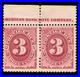 Momen Us Stamps #j24 Imprint Pair Postage Due Mint Og Nh Lot #97661