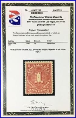 Momen Us Stamps #j29 Postage Due Mint Og H Pse Cert Lot #95453