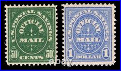 Momen Us Stamps #o122-o123 Official Mint Og Lh Lot #97404
