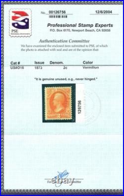 Momen Us Stamps #o16 Official Mint Og Nh Vf Pse Cert Lot #98129