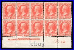 Momen Us Stamps #o16 Official Plate Block Of 10 Mint Og 8nh/2h Lot #82555
