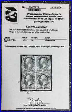 Momen Us Stamps #o37 Official Mint Og Lh Pse Cert Lot #98597