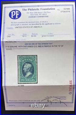 Momen Us Stamps #o68 Official Mint Og H Pf Cert Lot #81914-17