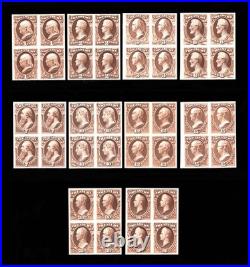 Momen Us Stamps #o72p4/o82p4 Blocks Of 4 Officials Proof On Card Lot #95323