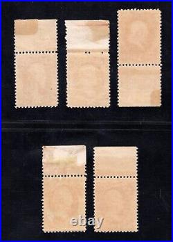 Momen Us Stamps #o91, O114-o115, O117, O119 Official Mint Og Nh Lot #91680