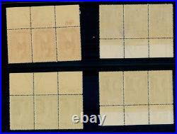 Momen Us Stamps #pr114-pr125 Mint Og Nh Plate Strips Of 3 Vf