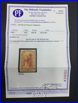 Momen Us Stamps #pr31 Newspaper Mint Og H Pf Cert Lot #70100-28