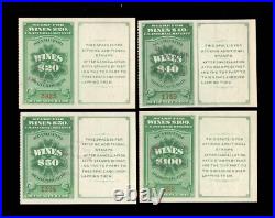 Momen Us Stamps #re56-re59 Used Wines Revenue Lot #94426