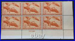 Momen Us Stamps #rw11 Duck Plate Block Mint Og Nh Lot #73097
