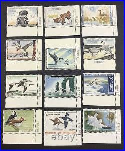 Momen Us Stamps #rw26-rw86 Plate Singles Duck Mint Og Nh Vf Lot #74318-9