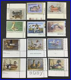 Momen Us Stamps #rw26-rw86 Plate Singles Duck Mint Og Nh Vf Lot #74318-9