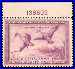 Momen Us Stamps #rw5 Mint Og Nh Duck Pf Cert Lot #88802